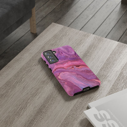 Lavender Dreamscape – Samsung Galaxy Case with Purple & Pink Marble Art