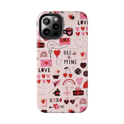 iPhone Case: Bee Mine Love Doodles