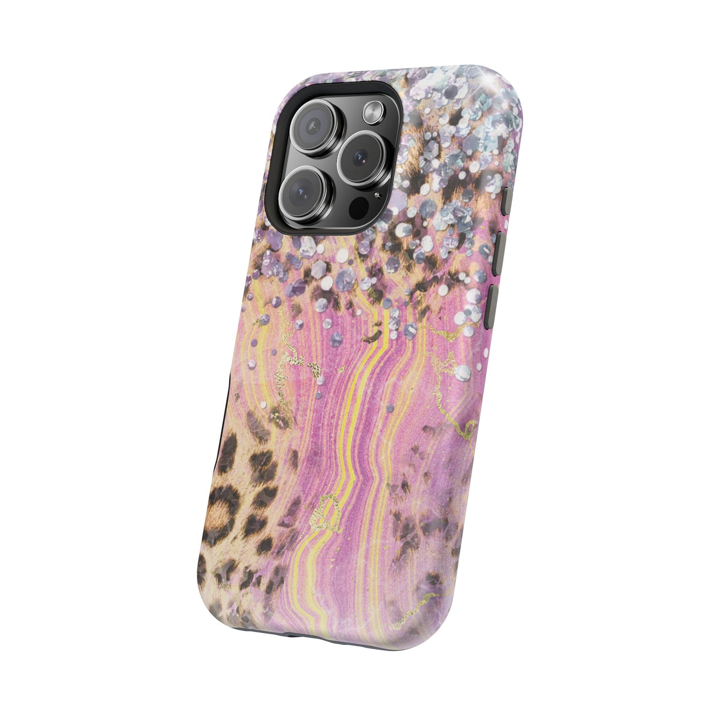 Glitter Glam Leopard – Magsafe iPhone Series Case