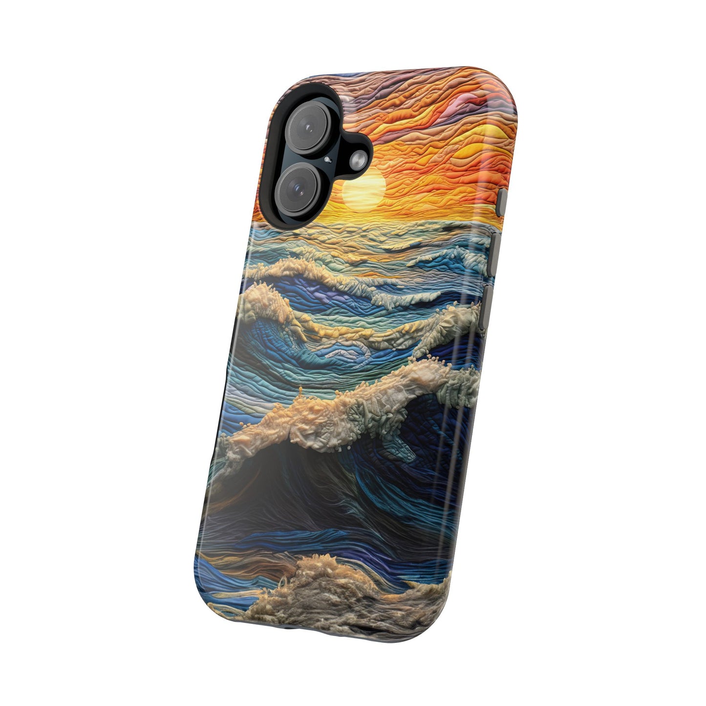 Ocean Sunset Tapestry Waves – MagSafe iPhone Series Case