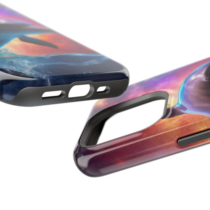 Cosmic Dolphin Galaxy Art - MagSafe-Compatible Case