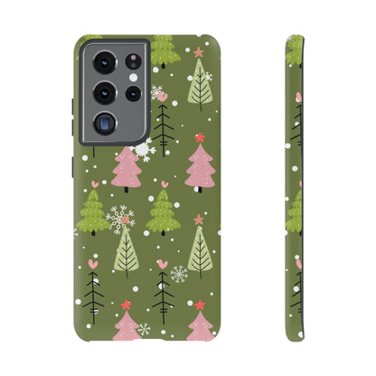 Whimsical Christmas Tree Pattern – Samsung Galaxy Series Case