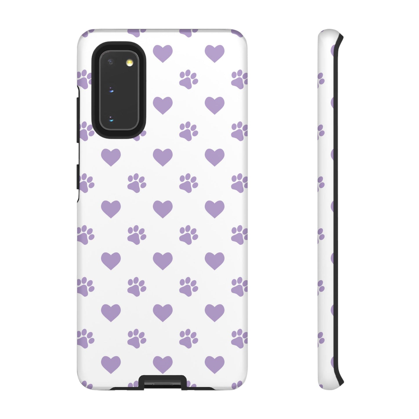 Paw Prints & Hearts – Samsung Galaxy Case, Cute and Durable Design