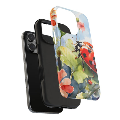 Watercolor Ladybug & Poppy Fields - iPhone Series Case