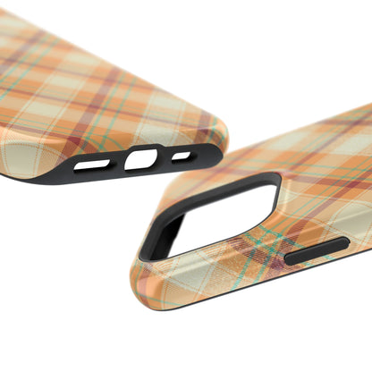 MagSafe Case - Warm Autumn Plaid Design