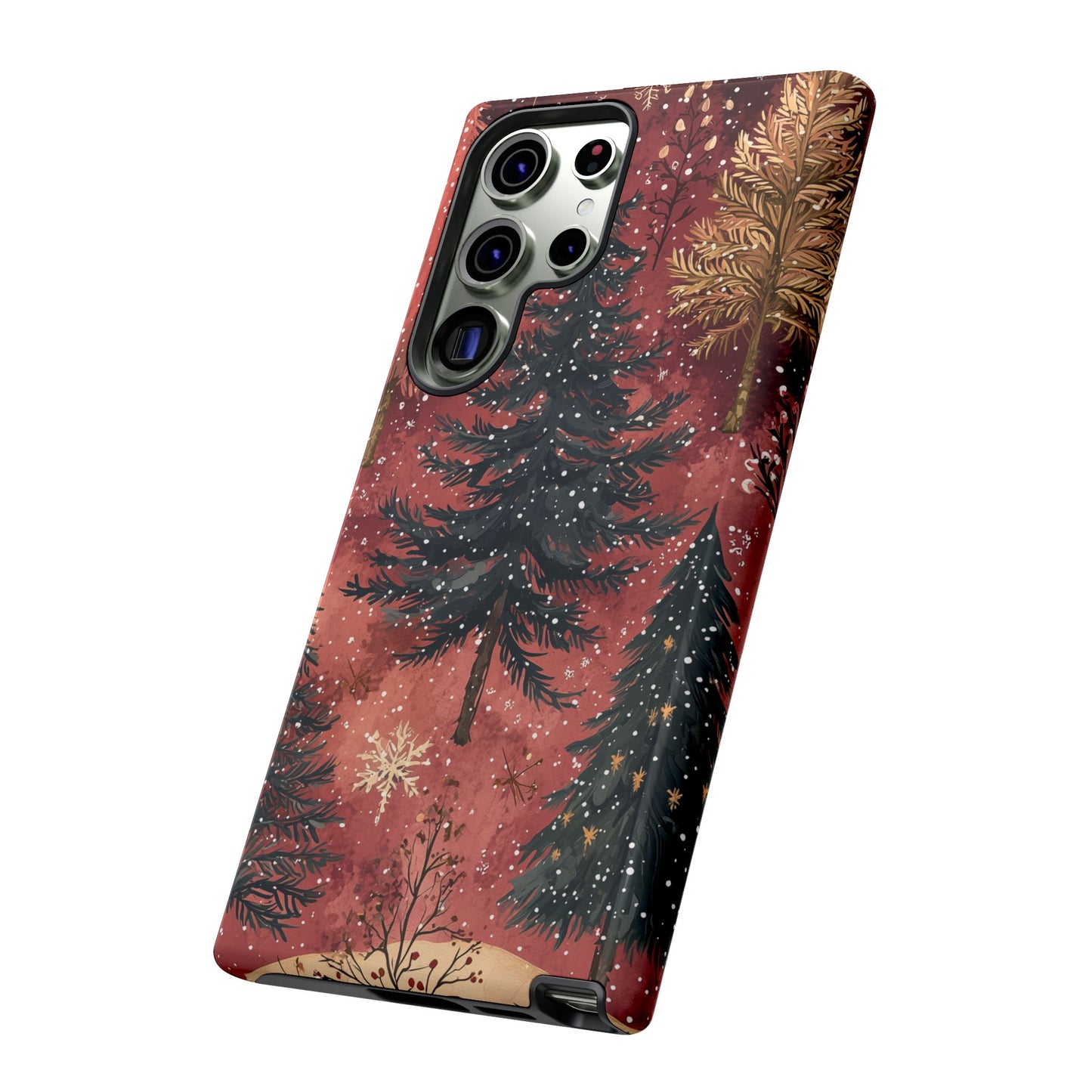 Rustic Red Winter Forest - Samsung Galaxy Series Case