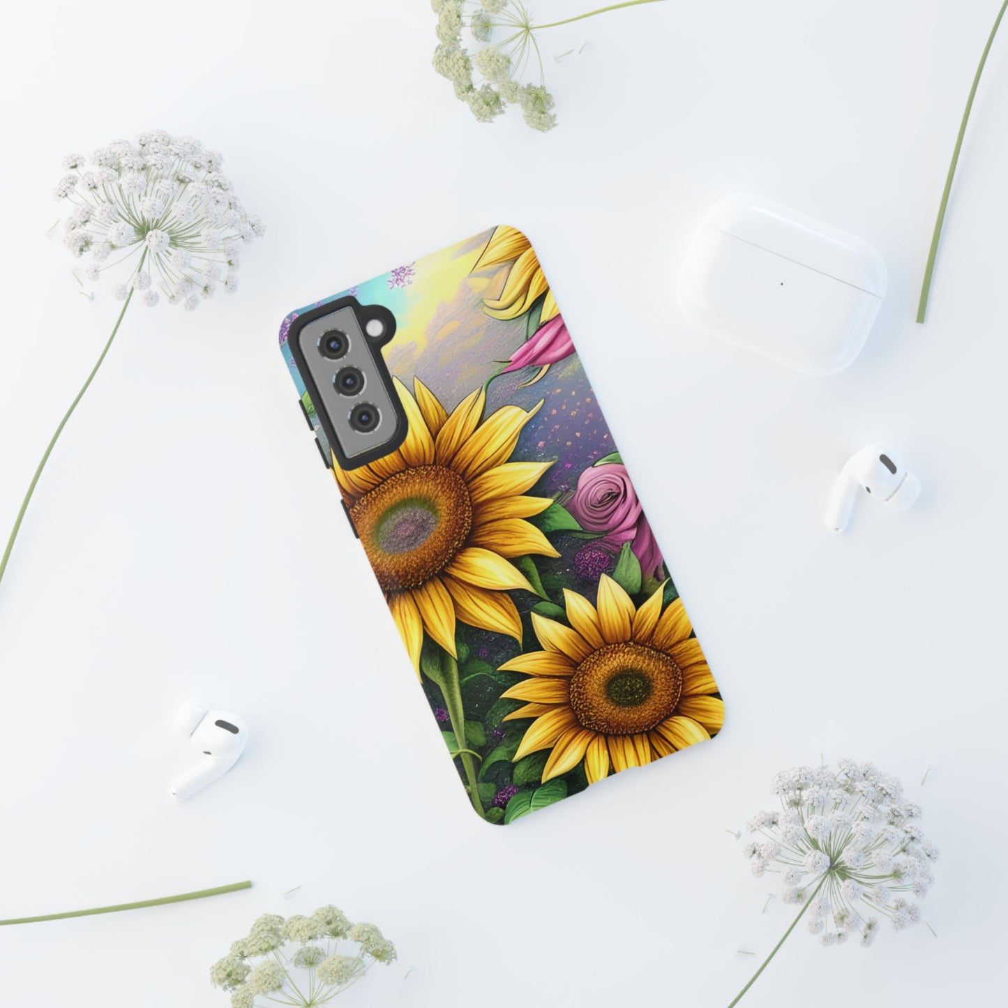 Whimsical Sunflower & Rose Garden - Samsung Galaxy Series Case