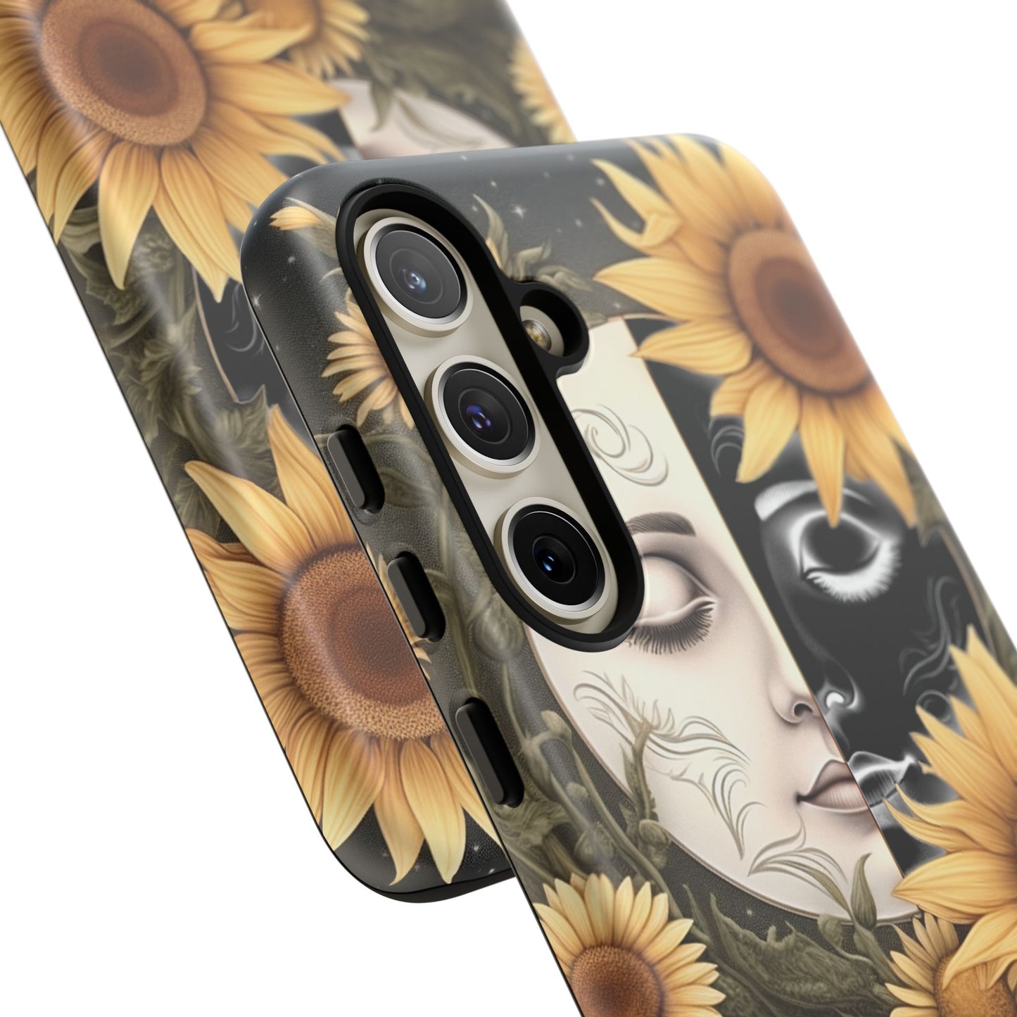 Sunflower Moon and Stars Samsung Galaxy Case – Ethereal Art Design