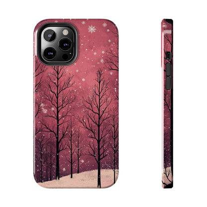 Pink Winter Twilight Forest - iPhone Series Case - BOGO Cases