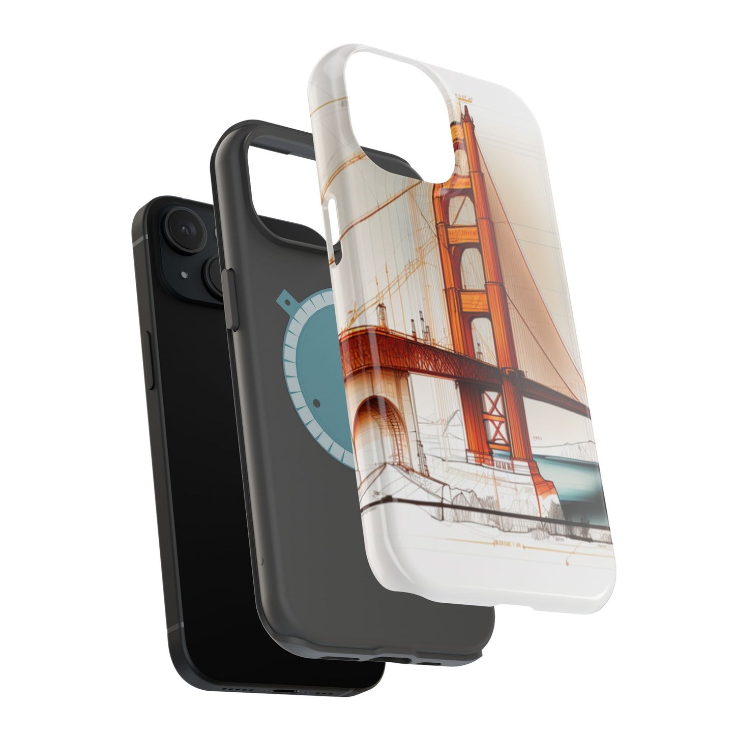 Golden Gate Bridge MagSafe iPhone Case - San Francisco Landmark