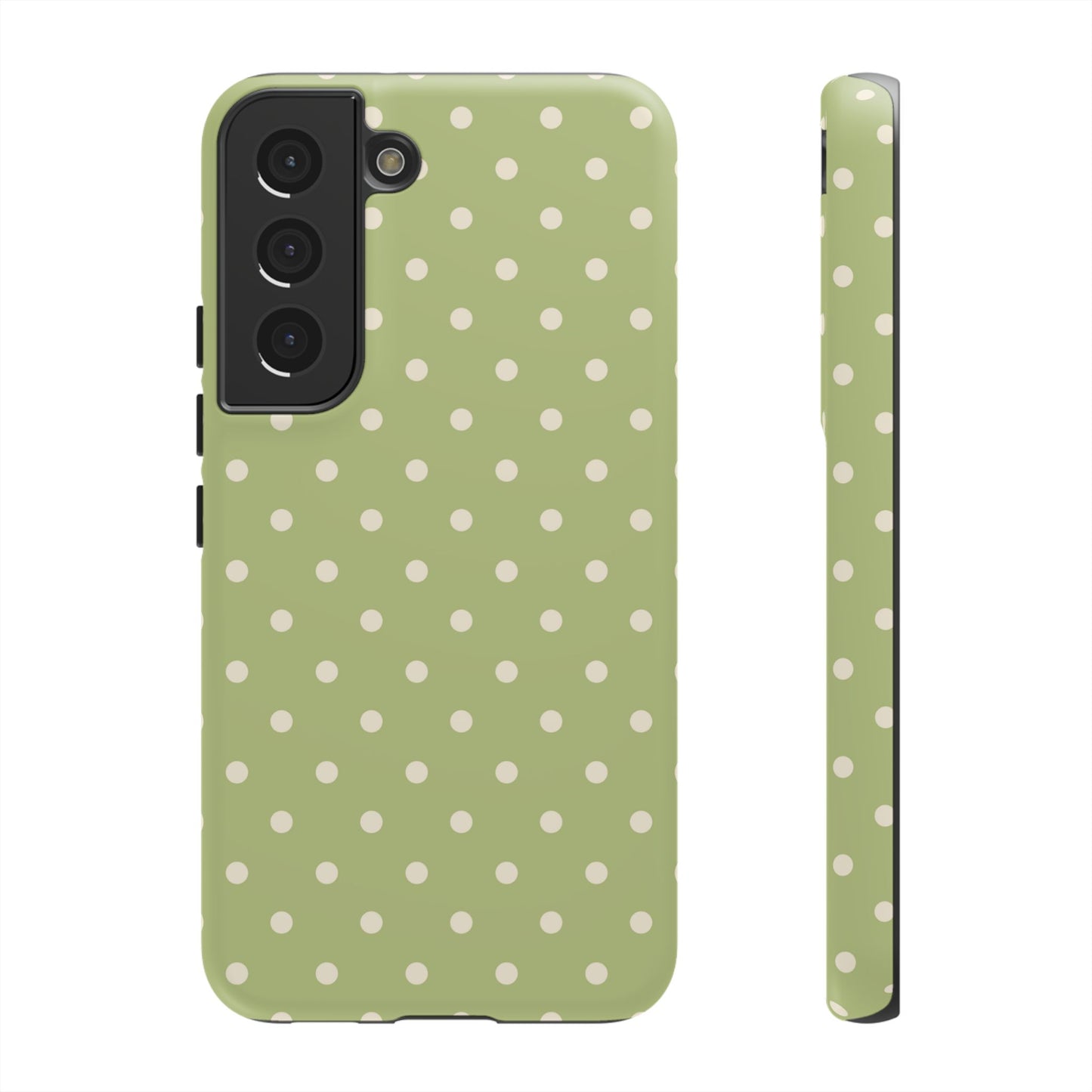 Sage Green Polka Dots – Samsung Galaxy Case