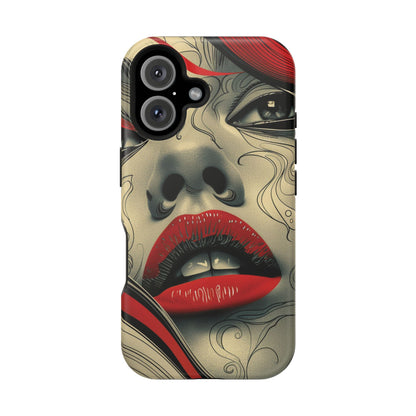 Bold Beauty Red Lips iPhone Case