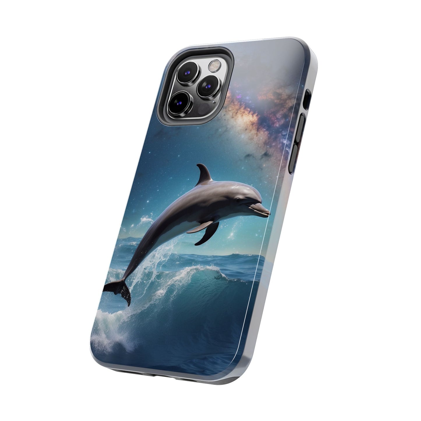 Dolphin Galaxy Splash - iPhone Case