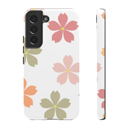 Pastel Sakura Blossom Tough Samsung Galaxy Case – Durable Design with Soft Matte Finish