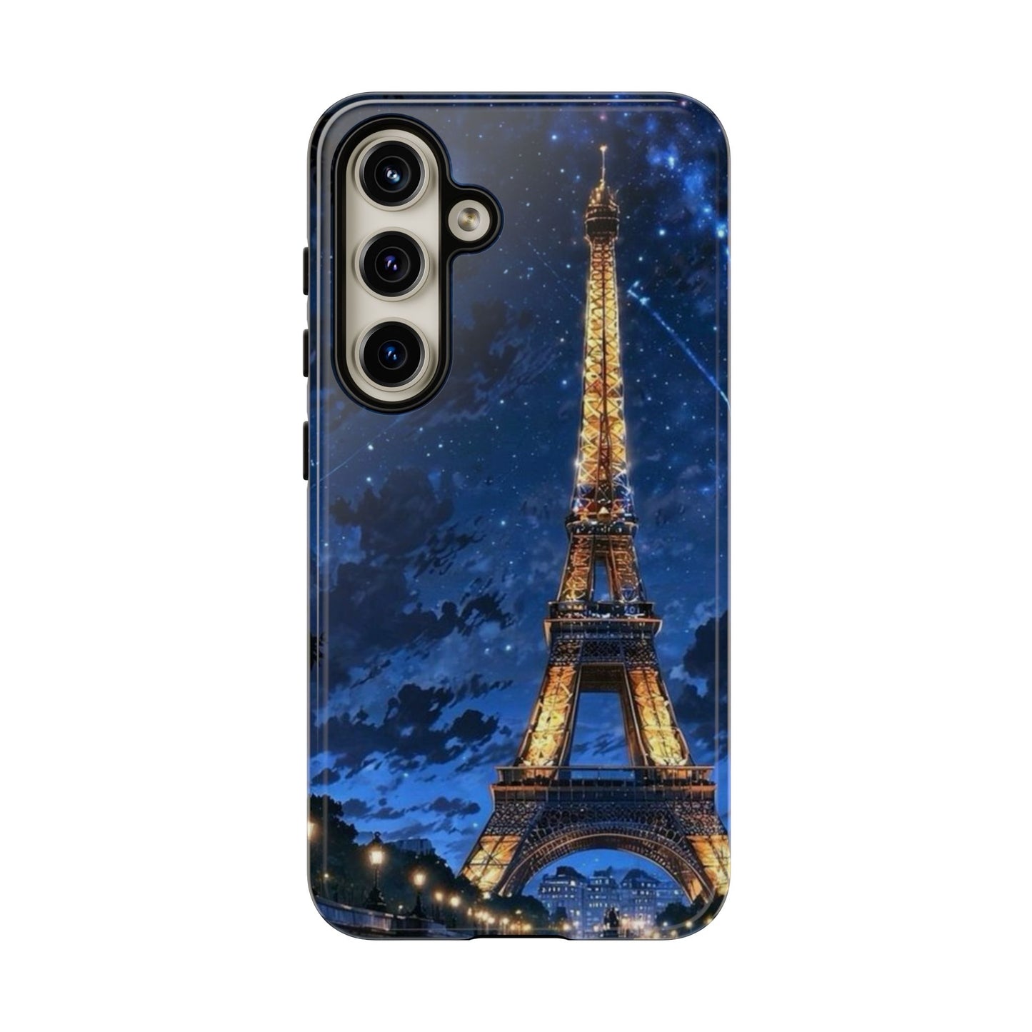 Samsung Galaxy Case - Eiffel Tower Under Starlit Sky Design