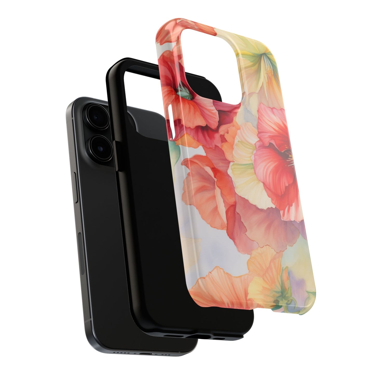 Gumamela Blush Pink Watercolor Floral – iPhone Series Case