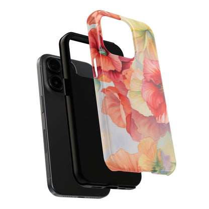 Gumamela Blush Pink Watercolor Floral – iPhone Series Case