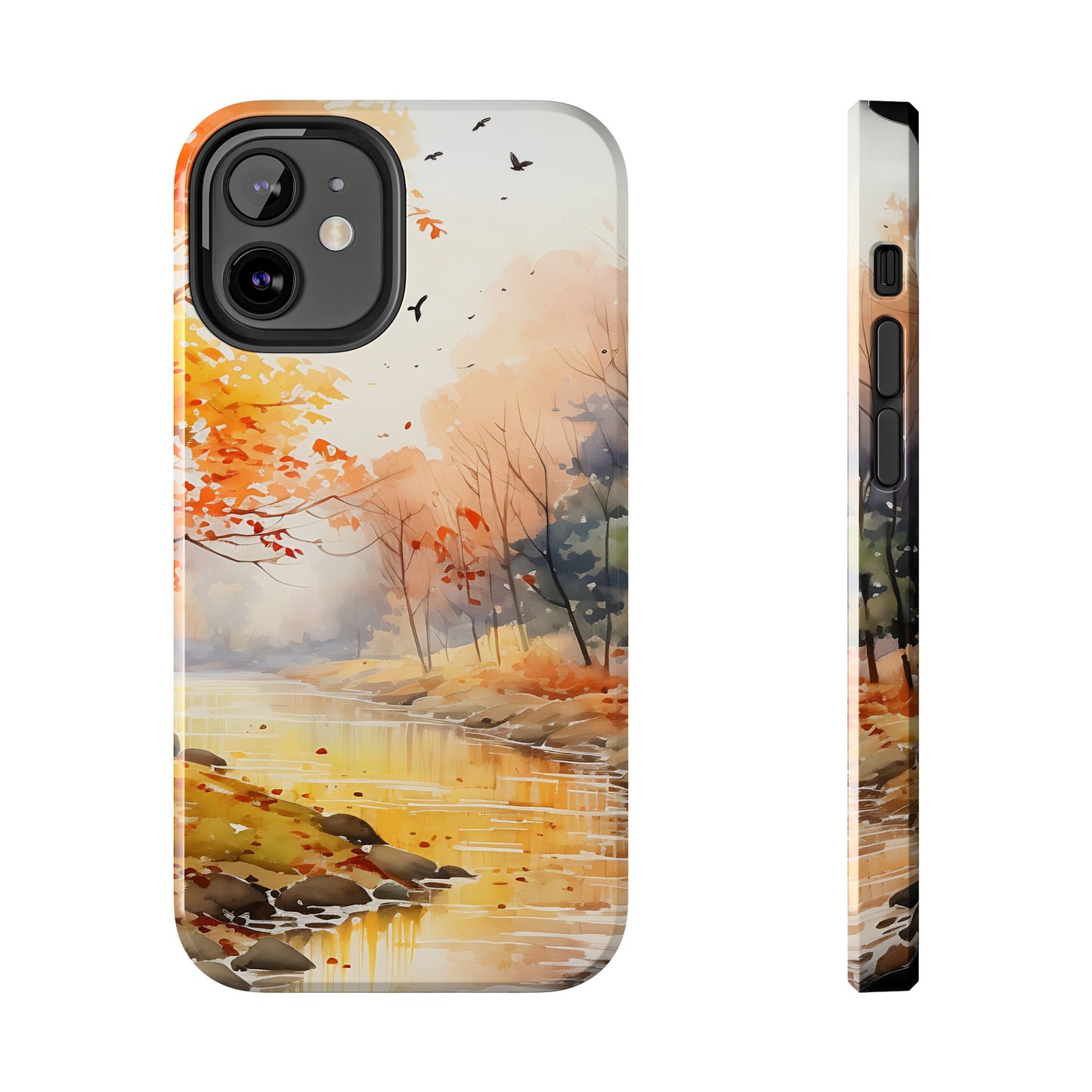 Autumn River Serenity – iPhone Case