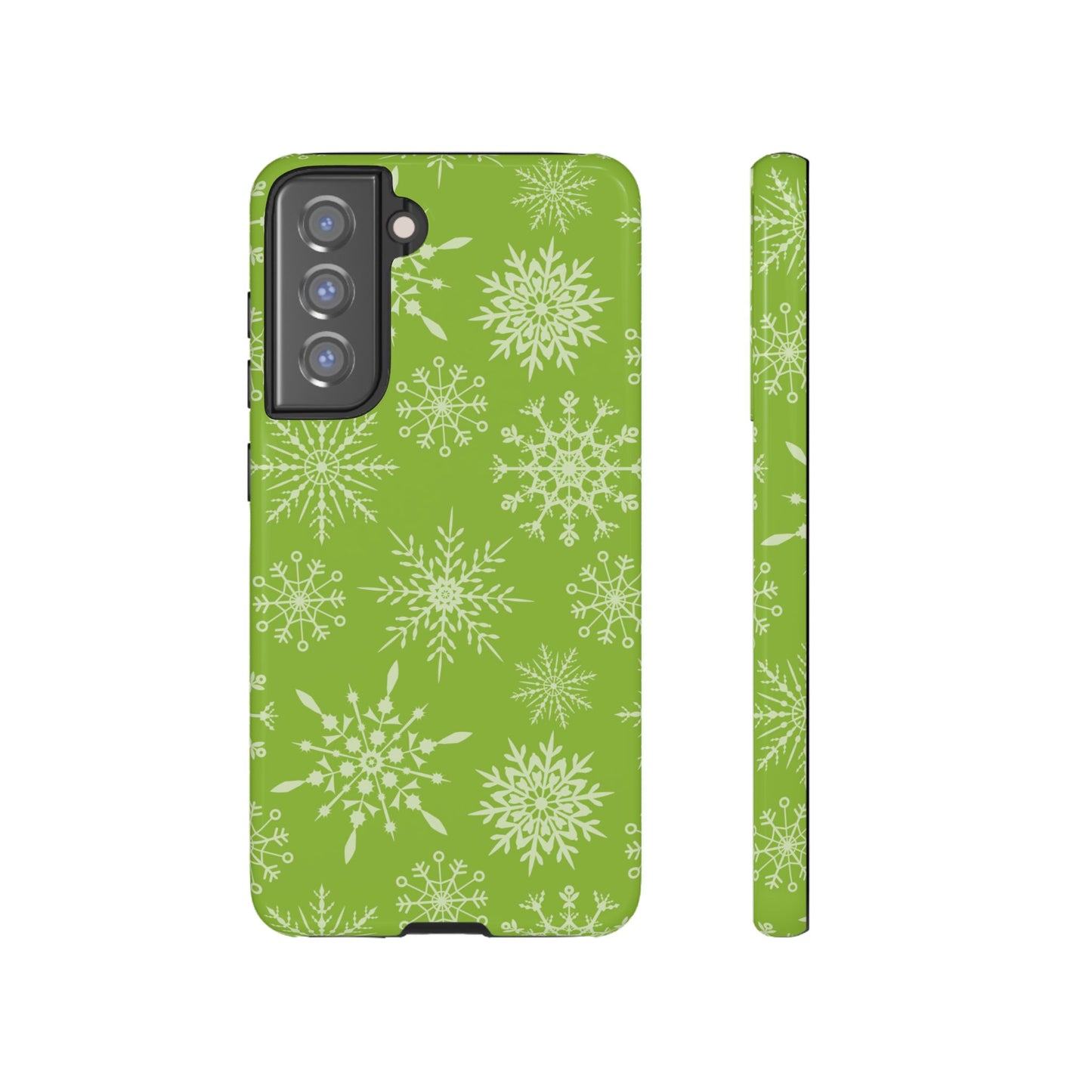 Green Snowflake Pattern – Samsung Galaxy Series Case