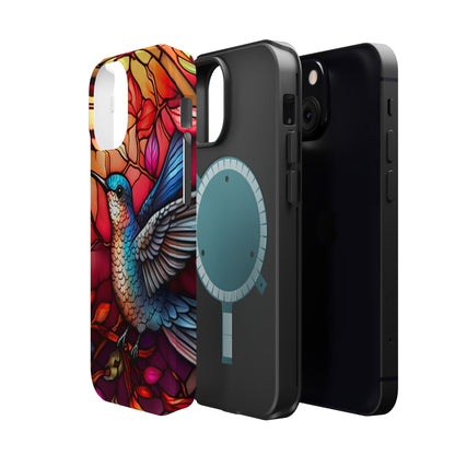 Radiant Multicolor Bird Artwork - MagSafe iPhone Case