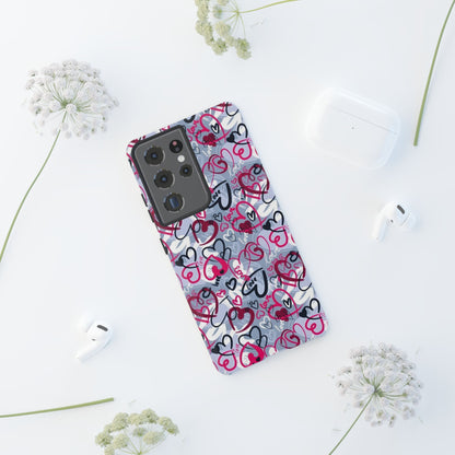 Graffiti Love Hearts Samsung Galaxy Case