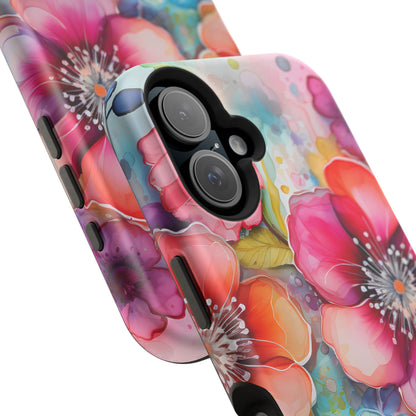 Vibrant Watercolor Floral Garden - MagSafe iPhone Series Case