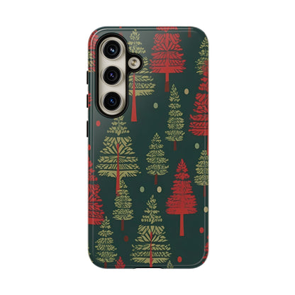 Retro Christmas Trees Pattern - Samsung Galaxy Series Case