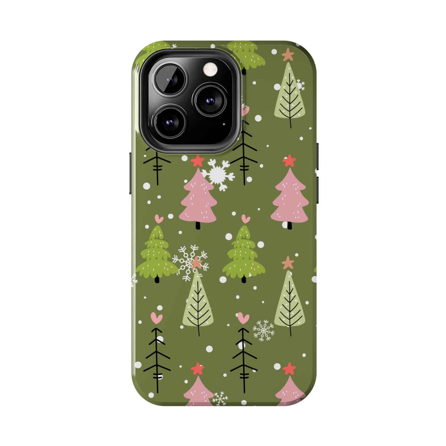 Whimsical Christmas Tree Pattern – iPhone Series Case