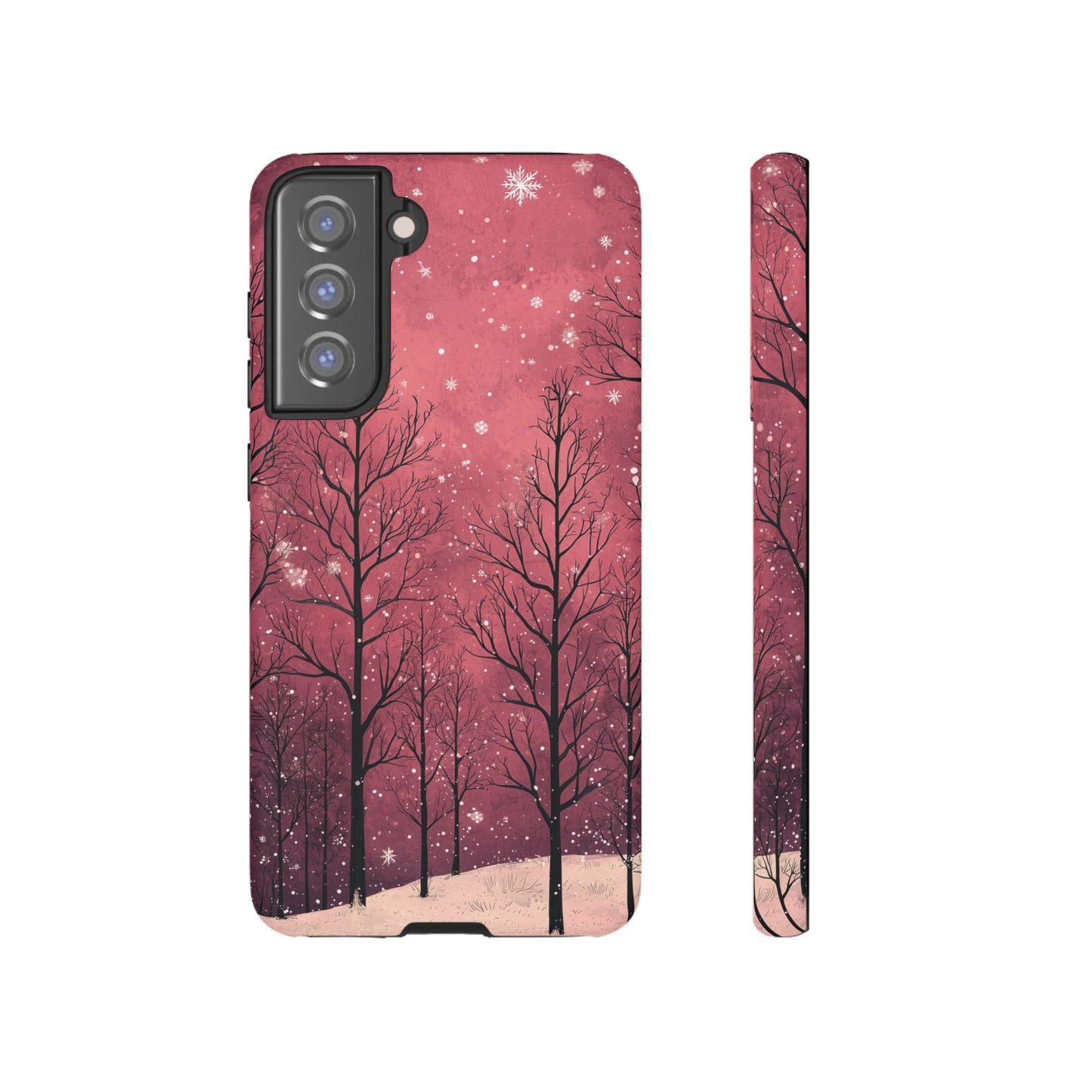 Pink Winter Twilight Forest - Samsung Galaxy Series Case