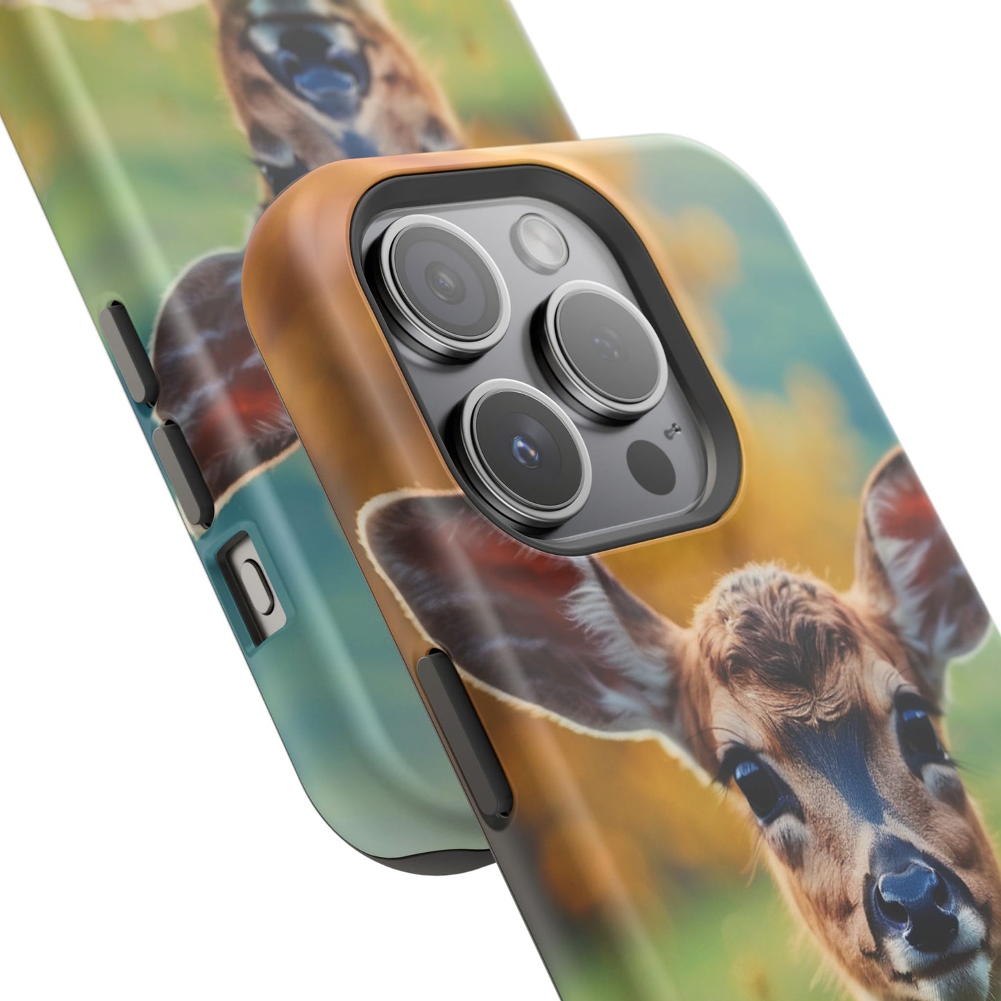 MagSafe-Compatible iPhone Case – Golden Meadow Fawn