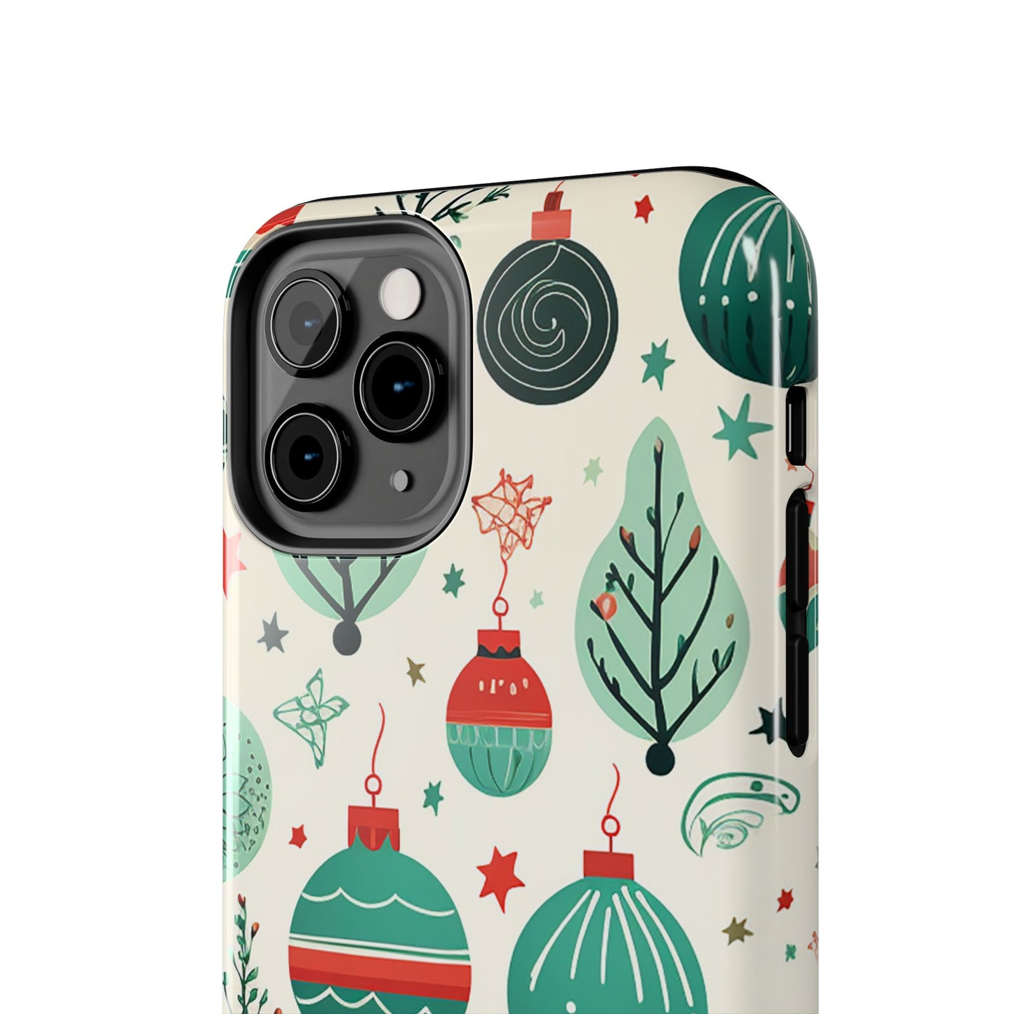 Vintage Christmas Ornaments Pattern – iPhone Series Case