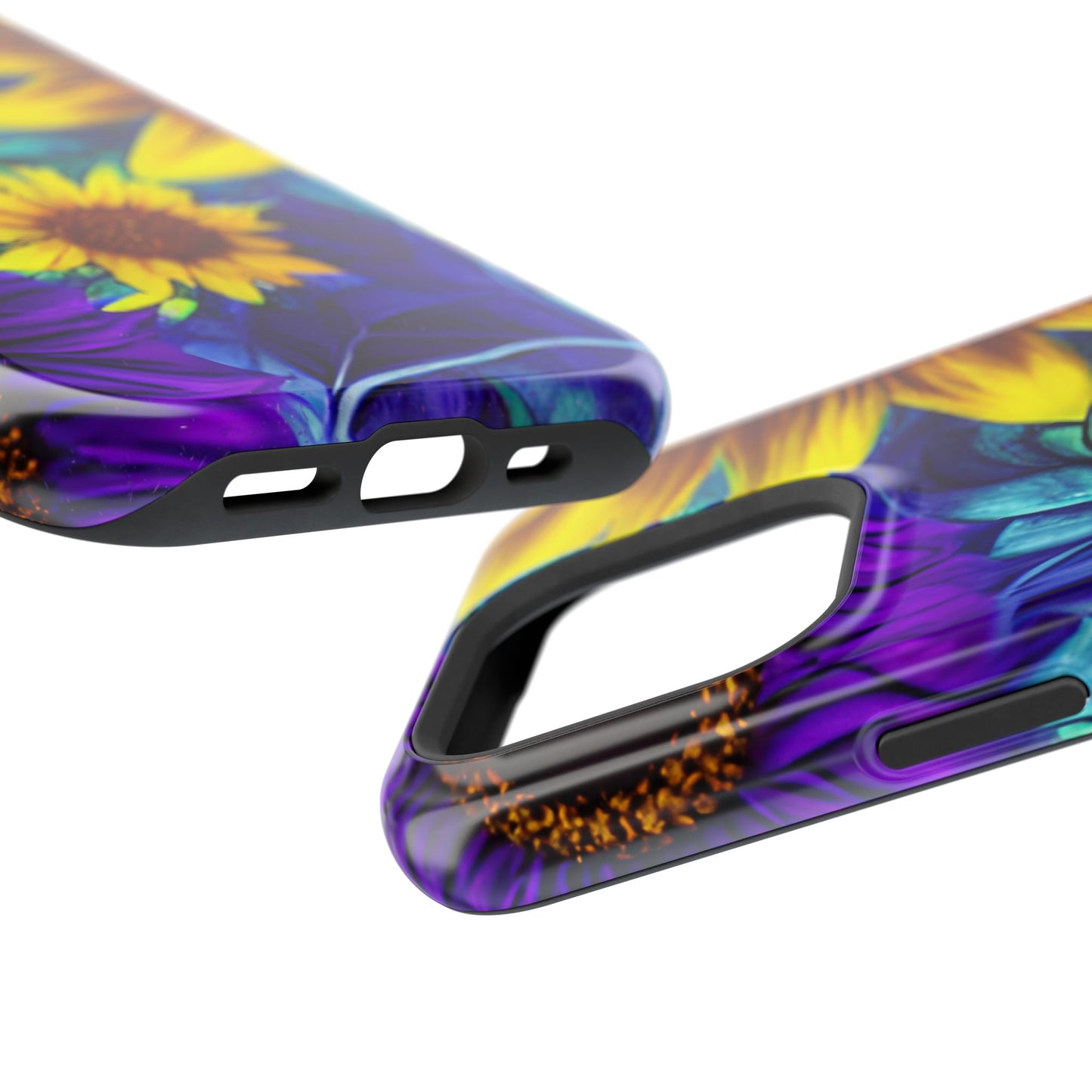 Purple & Gold Sunflower Dream - MagSafe iPhone Series Case