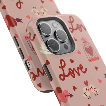 Lovebirds & Swans MagSafe iPhone Case