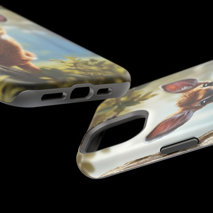 Whimsical Fawn in a Sunlit Forest MagSafe iPhone Case