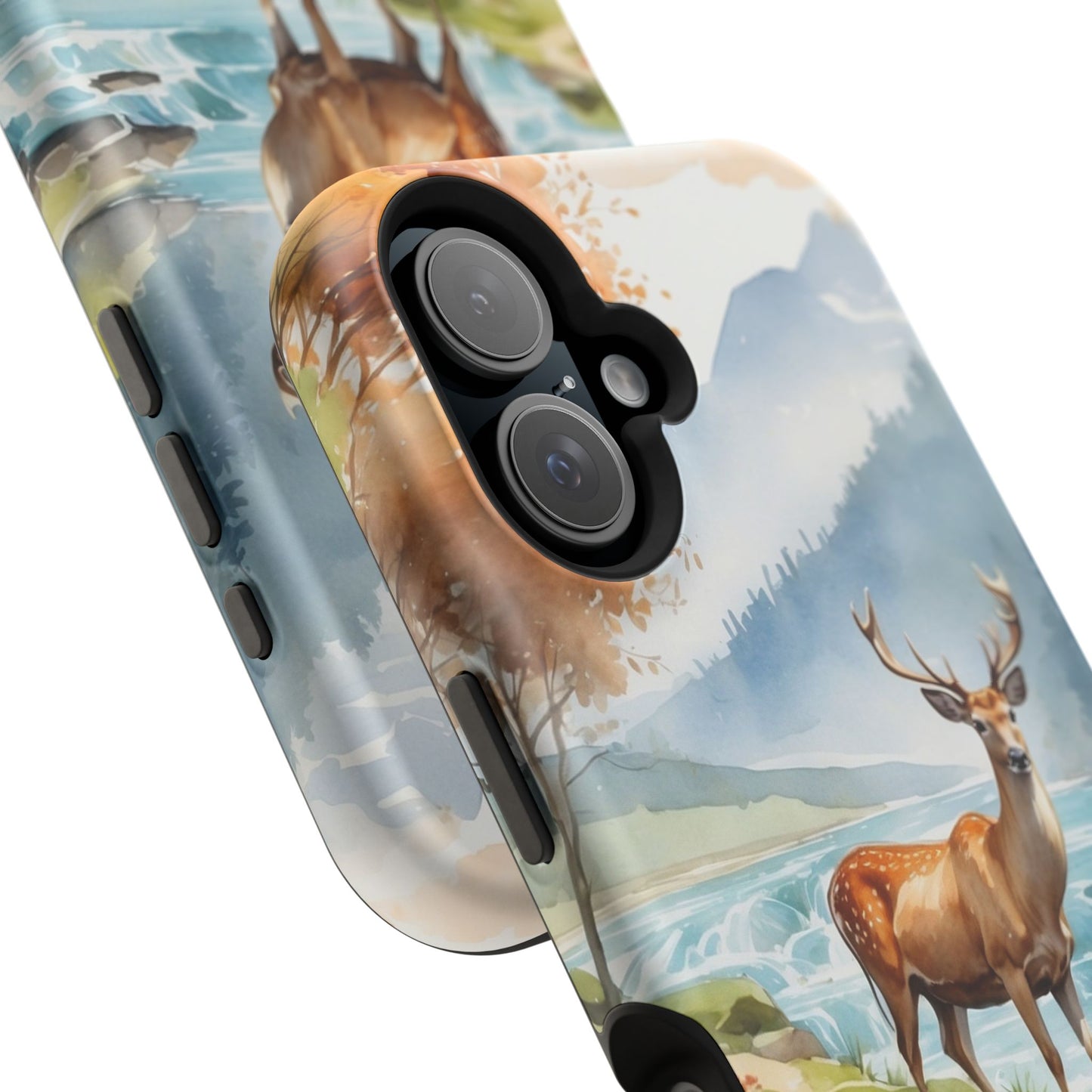 MagSafe-Compatible iPhone Case – Serene Valley Stag