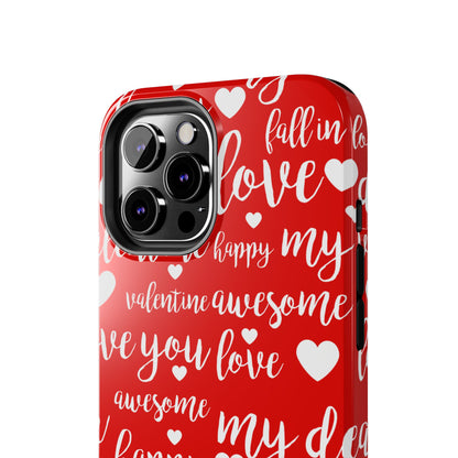 Valentine Words Pattern – iPhone Case