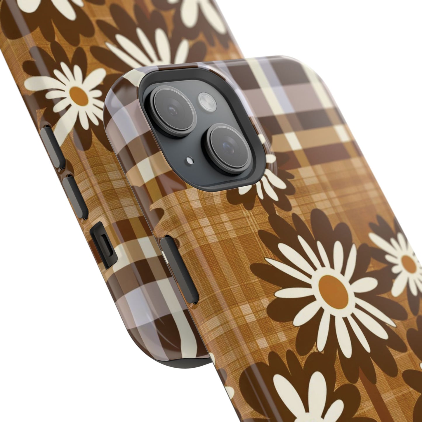 Rustic Bloom Plaid iPhone Case