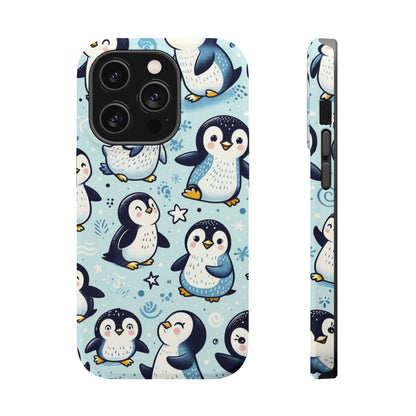 Cute Penguin Parade iPhone Case