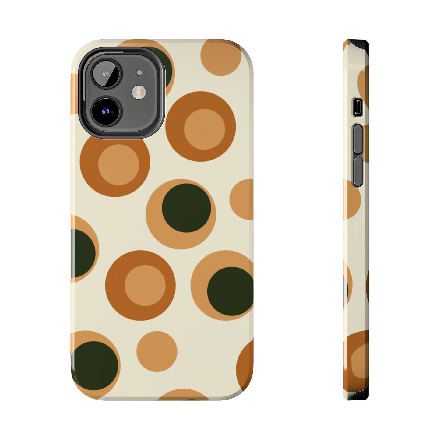 Retro Earthy Circles - iPhone Case