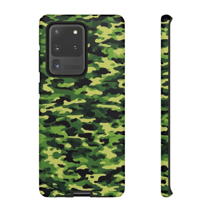 Green Woodland Camouflage – Samsung Galaxy Case, Tough Drop-Proof Design