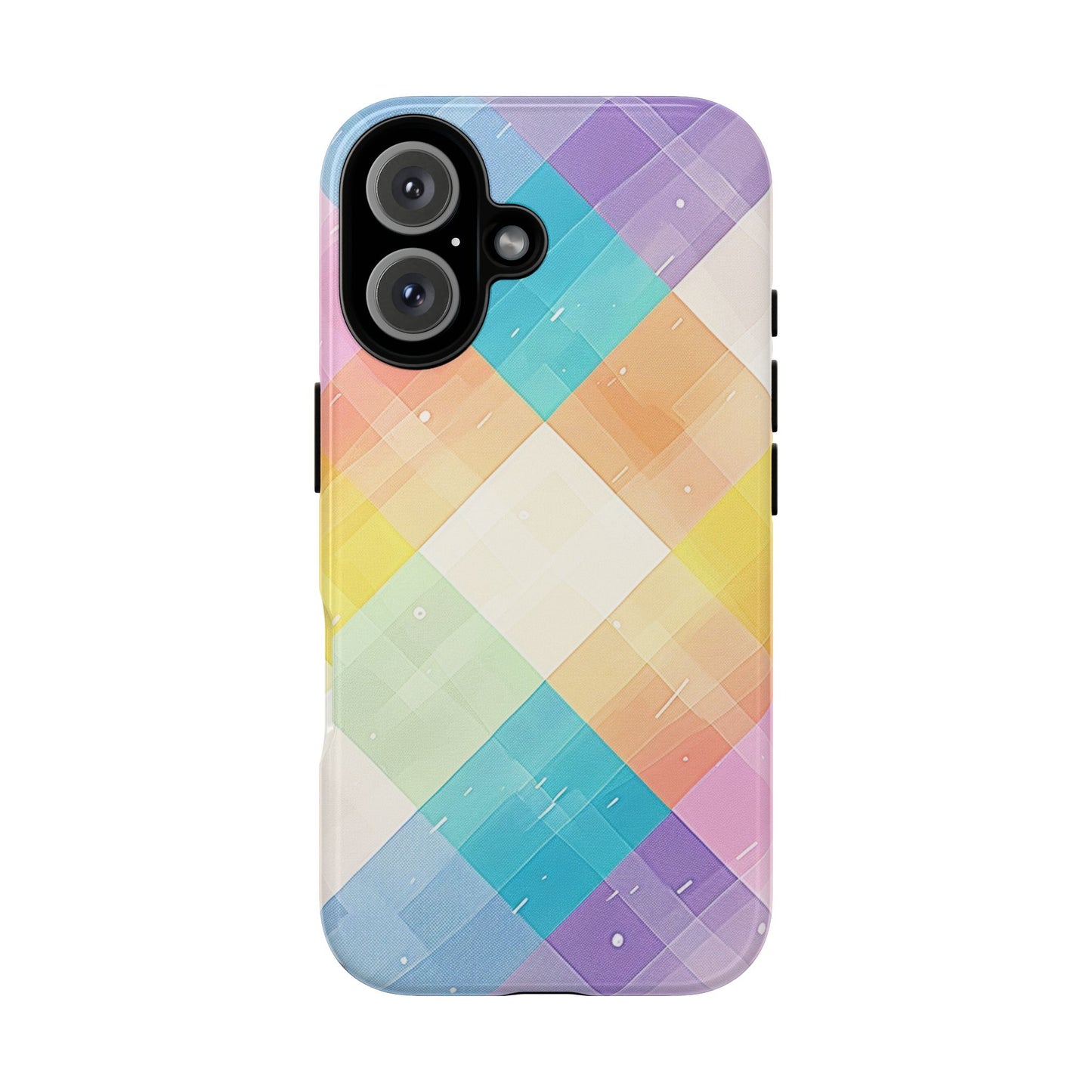 Pastel Plaid Watercolor iPhone Case - BOGO Cases