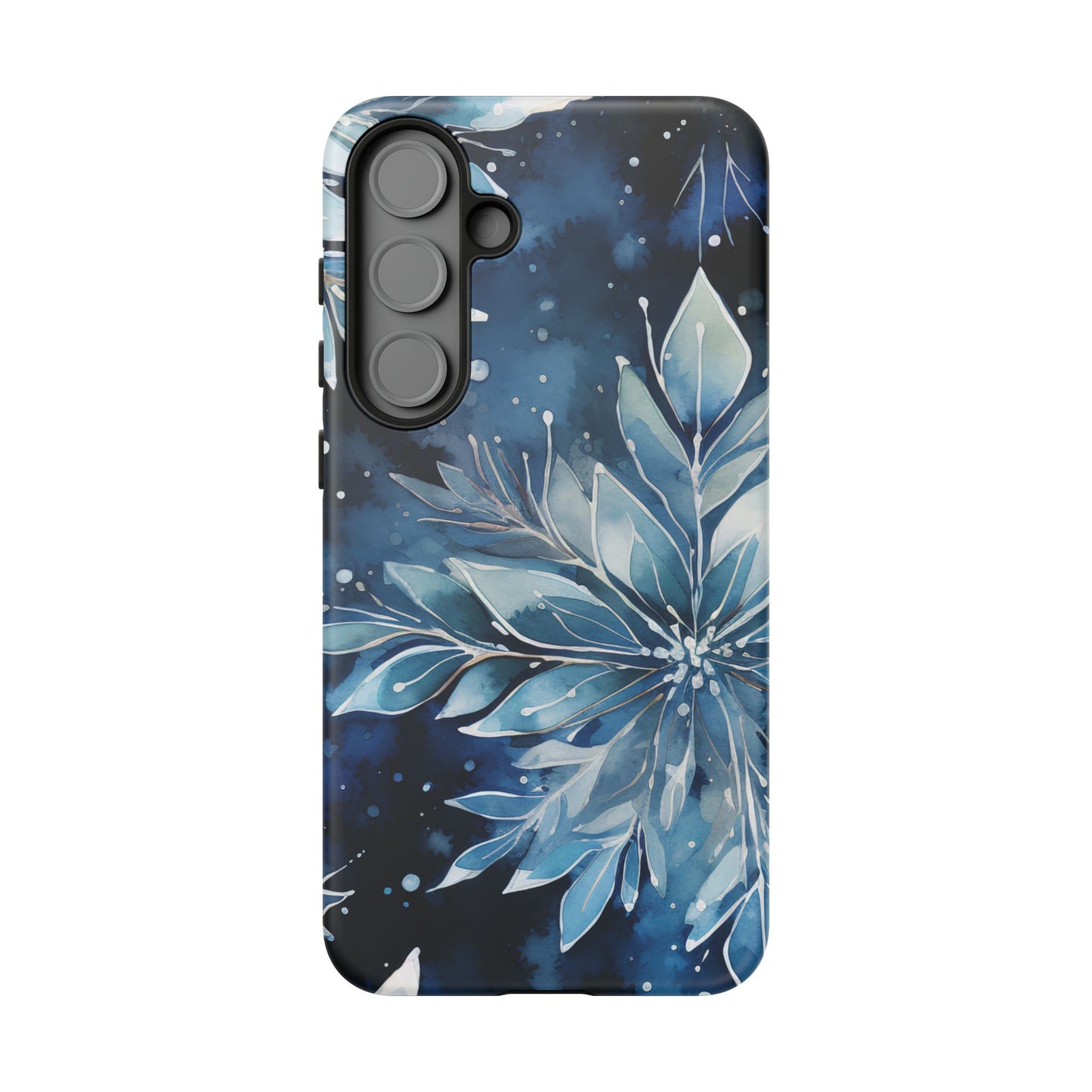 Winter’s Embrace – Blue Snowflake Samsung Galaxy Case