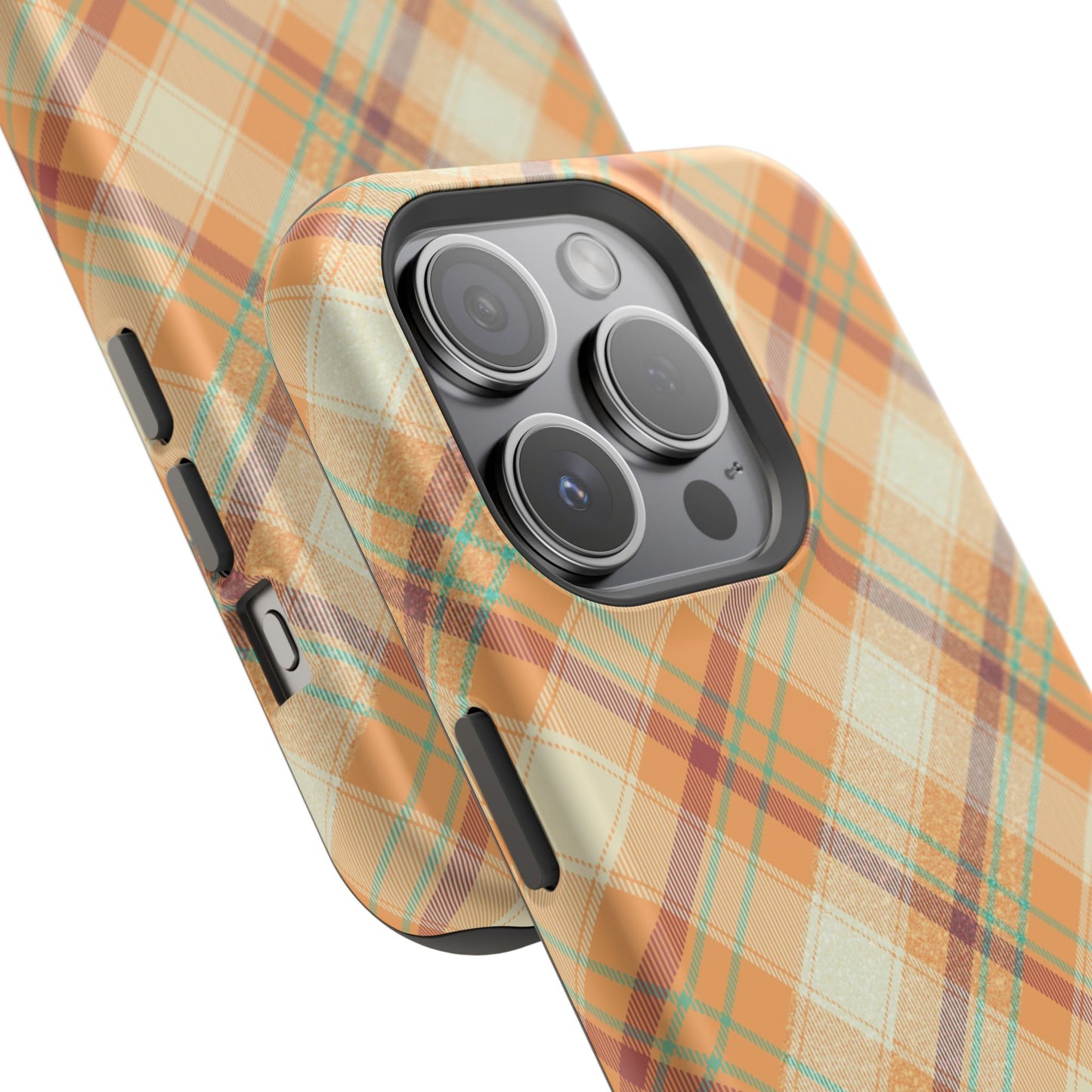 MagSafe Case - Warm Autumn Plaid Design