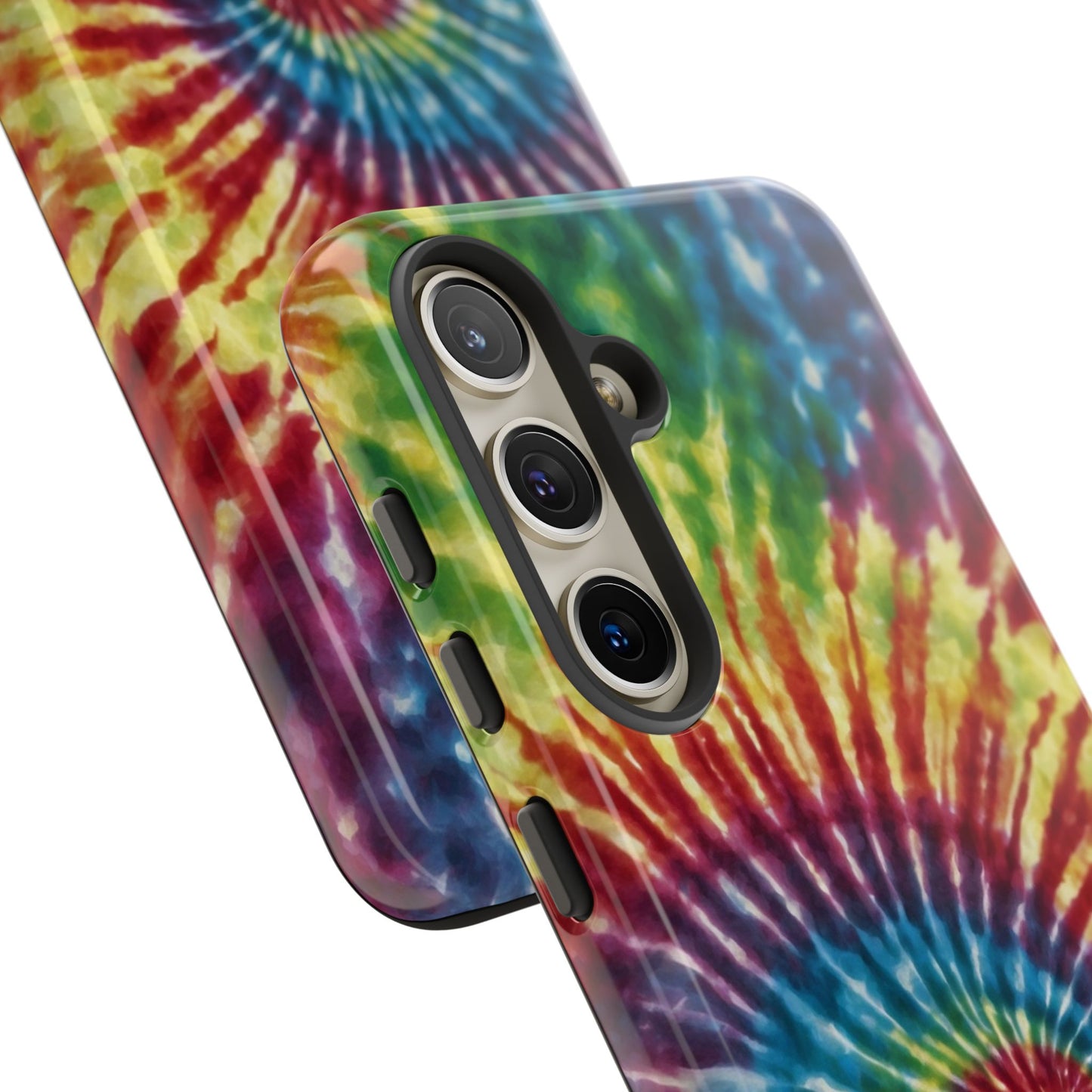 Colorful Retro Tie-Dye Samsung Galaxy Case – Spiral Rainbow Design