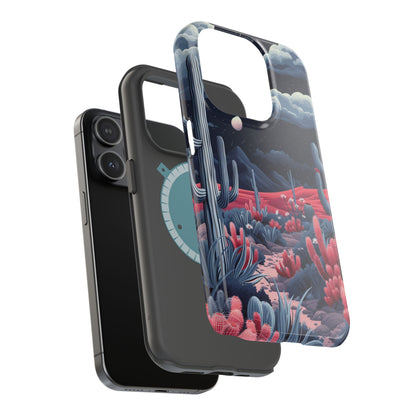 Moonlit Saguaro iPhone Case