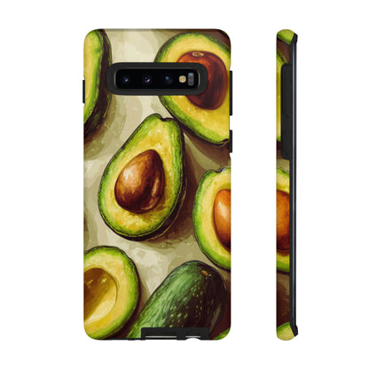 Realistic Avocado Samsung Galaxy  Case – Detailed Green Fruit Design, Shockproof Protection