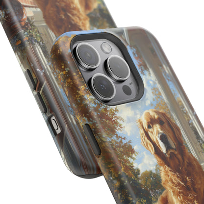 Golden Retriever Autumn Serenity - MagSafe iPhone Series Case