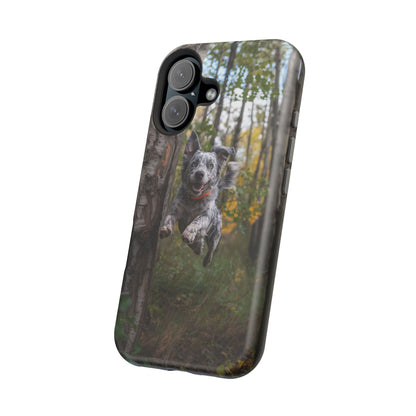 Happy Forest Dog MagSafe iPhone Case – Nature-Inspired Protective Cover