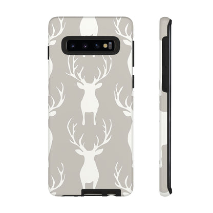 Minimalist Deer Silhouette Pattern – Samsung Galaxy Series Case