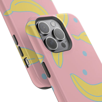 Pink Banana Pop MagSafe iPhone Case – Cute Pastel Design with Fun Retro Vibe